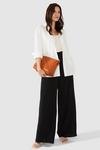 Principles Relaxed Wide Leg Soft Twill Trouser thumbnail 4