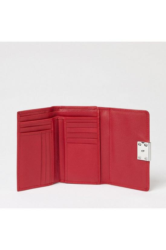 Principles Red Leather Medium Flap Over Purse 2