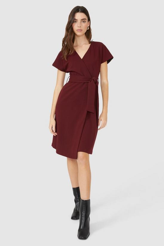 Principles Wrap Front Belted Midi Dress 1