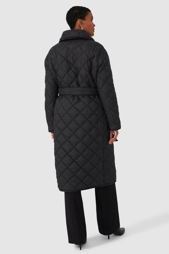 Principles Quilted Mid Length Wrap Coat 3