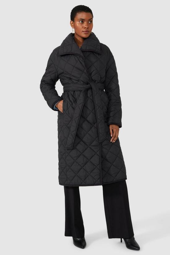 Principles Quilted Mid Length Wrap Coat 4