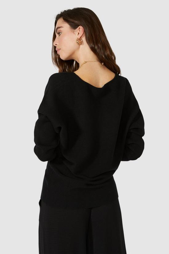 Principles Ribbed Fitted Batwing Jumper 4
