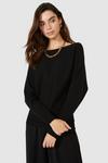 Principles Ribbed Fitted Batwing Jumper thumbnail 5