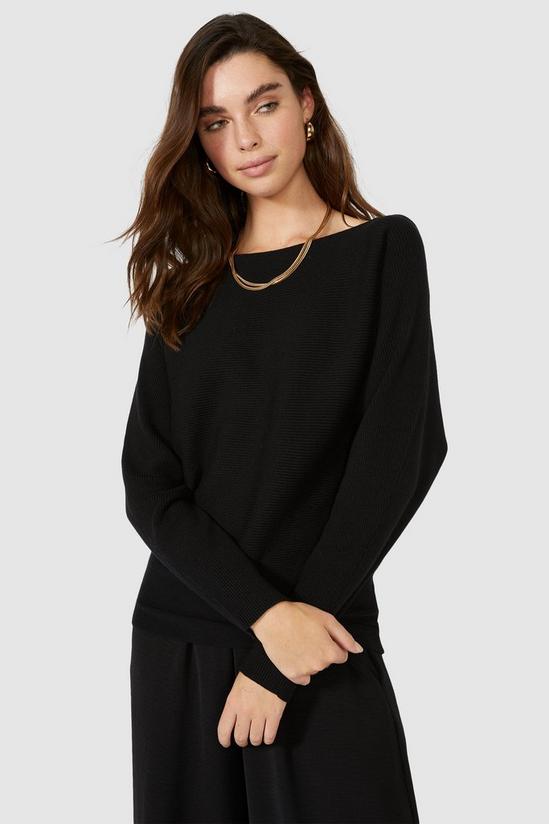 Principles Ribbed Fitted Batwing Jumper 5