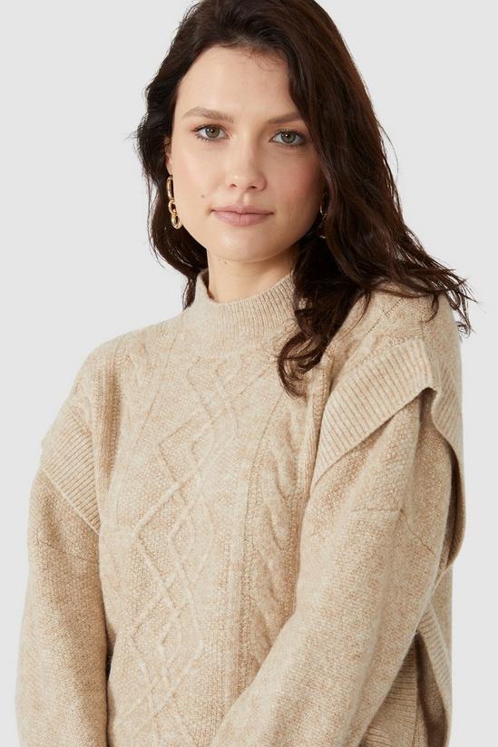Principles Cable Knit Frill Detail Jumper 2