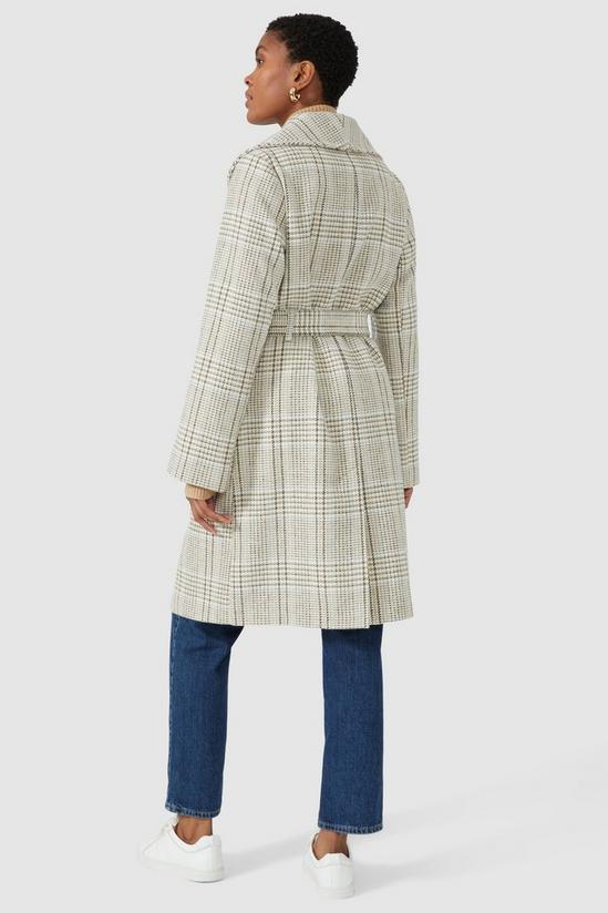 Principles Check Belted Mid Length Wrap Coat 5