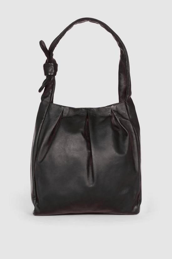 Principles Leather Ruched Hobo 1