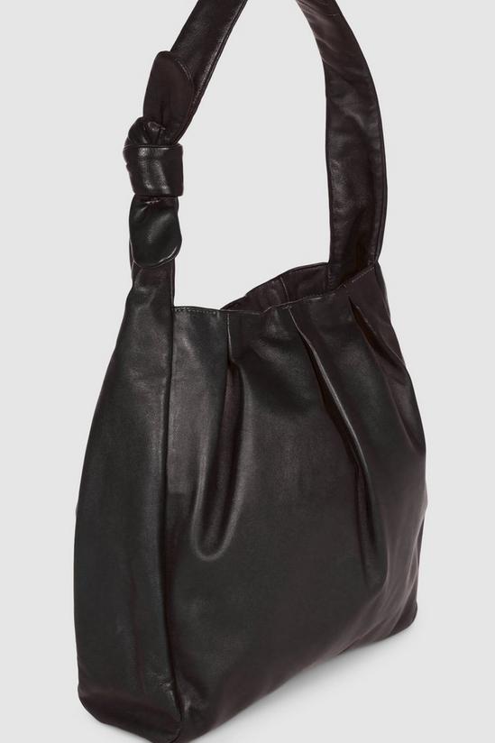 Principles Leather Ruched Hobo 2
