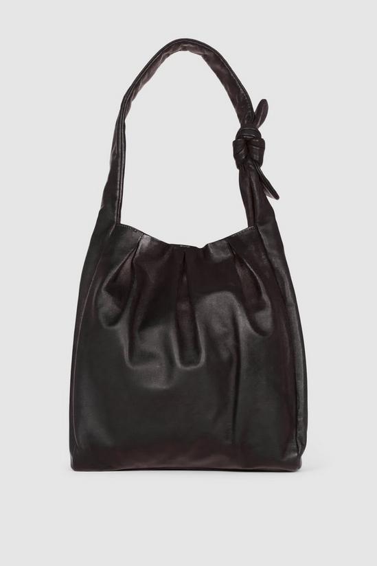Principles Leather Ruched Hobo 3