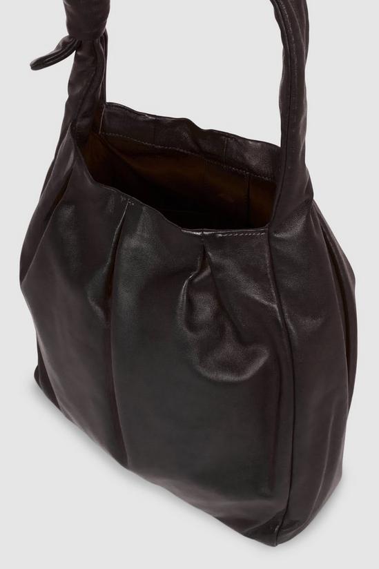 Principles Leather Ruched Hobo 4