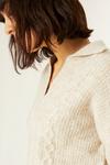 Principles V Neck Collar Cable Knitted Jumper thumbnail 3