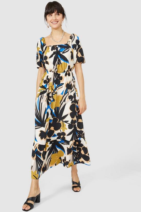 Principles Abstract Floral Puff Sleeve Maxi Dress 2