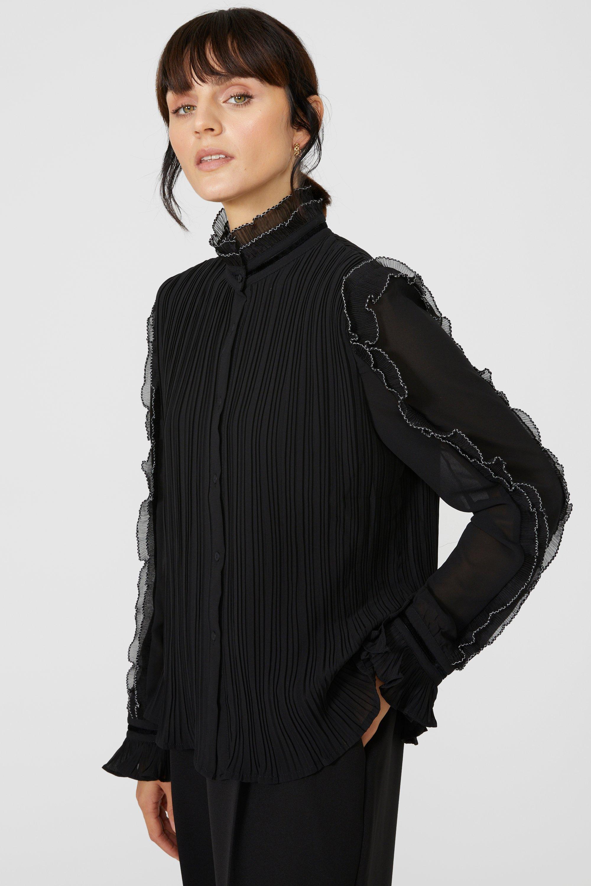 Tops | Pleated Frill Blouse | Principles