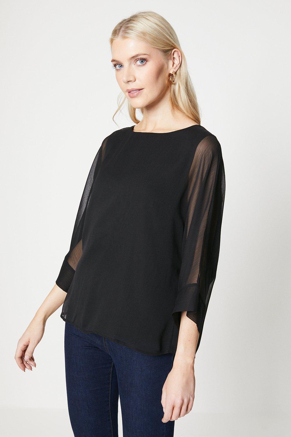 Debenhams chiffon cheap tops