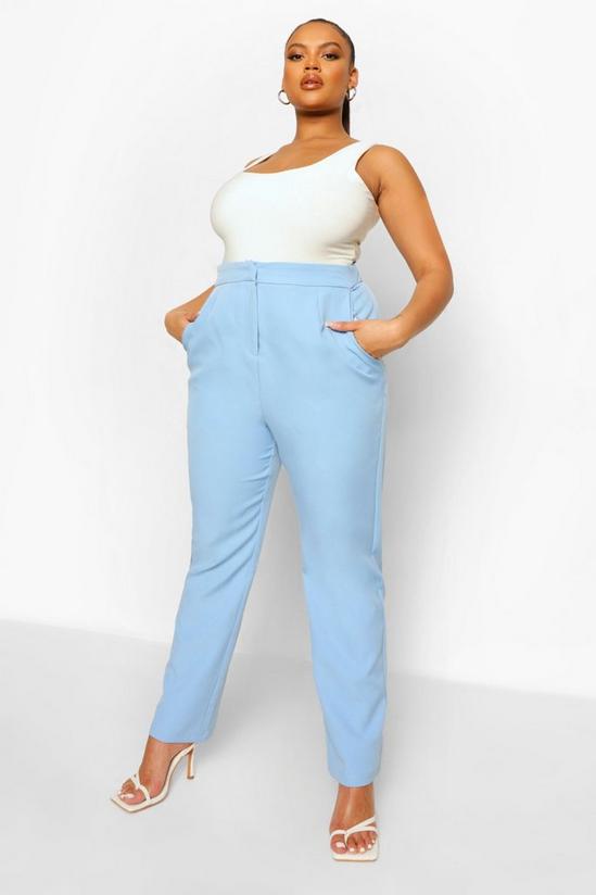boohoo Plus Occasion Tailored High Waist Trouser 1