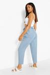 boohoo Petite Belted Paperbag Chambray Trouser thumbnail 2