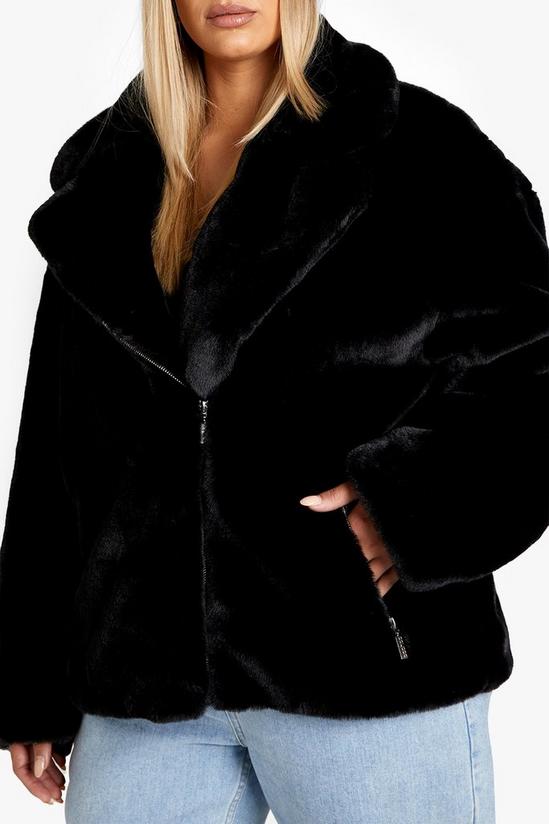 boohoo Plus Luxe Faux Fur Coat 4
