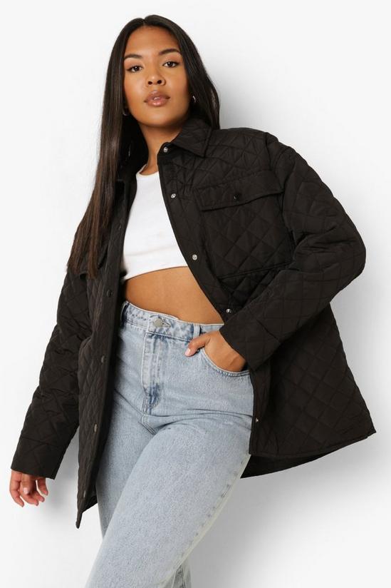 boohoo Plus Quilted Shacket 4