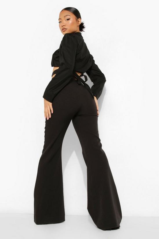 boohoo Petite Fit And Flare High Waist Trouser 2