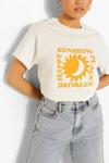 boohoo Petite Oversized Cotton Sunshine T-shirt thumbnail 4