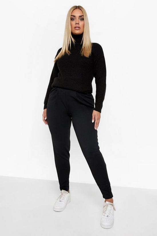 boohoo Plus Pleat Front Trousers 4
