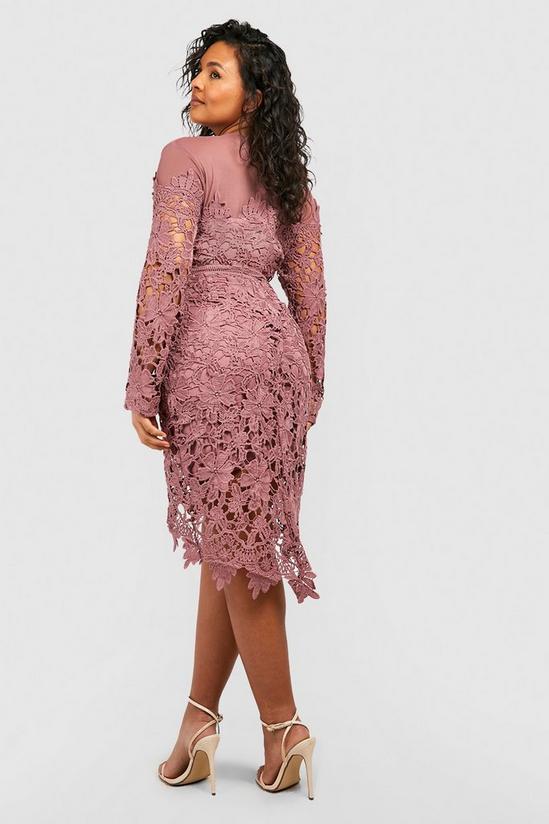 boohoo Plus Occasion Embroidered Floral Midi Dress 2