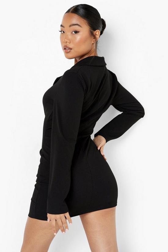 boohoo Petite Ruched Front Blazer Dress 2