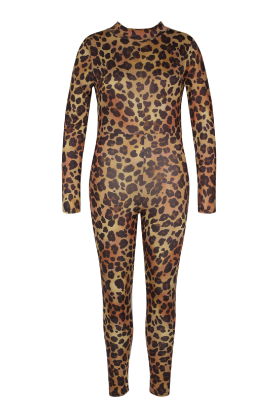 boohoo Plus Halloween Leopard Print Catsuit 5