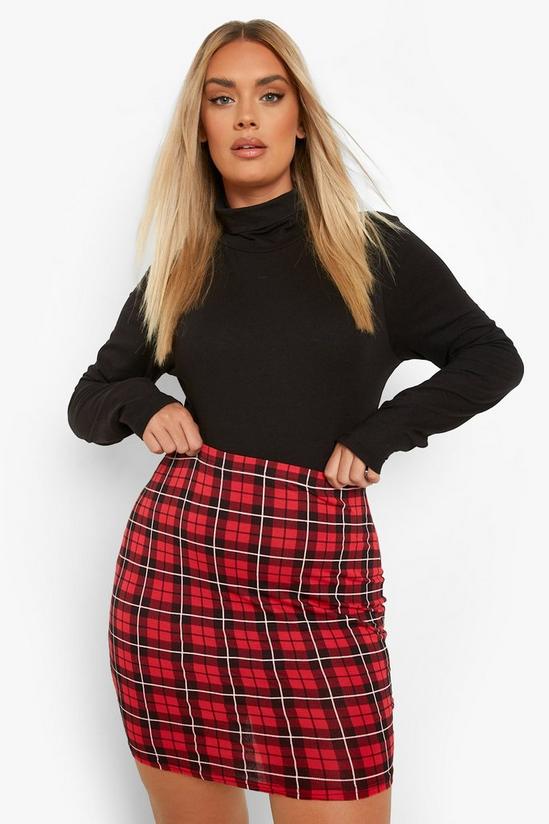 boohoo Plus Check Mini Skirt 4