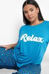boohoo Plus Relax Leopard Print Pyjama Set thumbnail 4