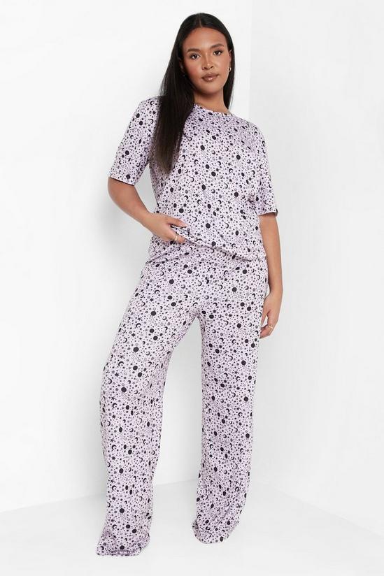 boohoo Plus Star And Moon Pyjama Set 1