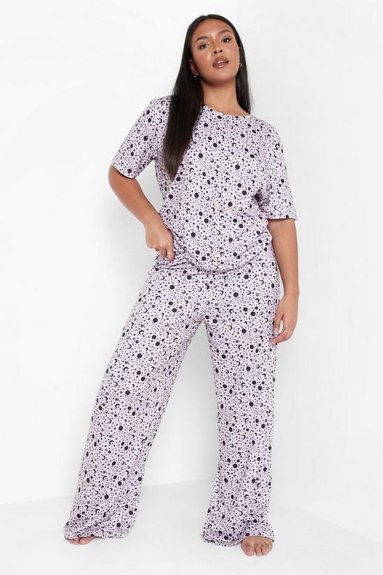 boohoo Plus Star And Moon Pyjama Set 3