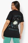boohoo Plus Astrology Graphic Back Print T-shirt thumbnail 1