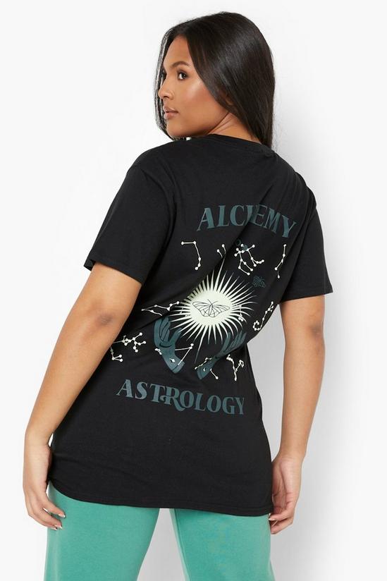 boohoo Plus Astrology Graphic Back Print T-shirt 1