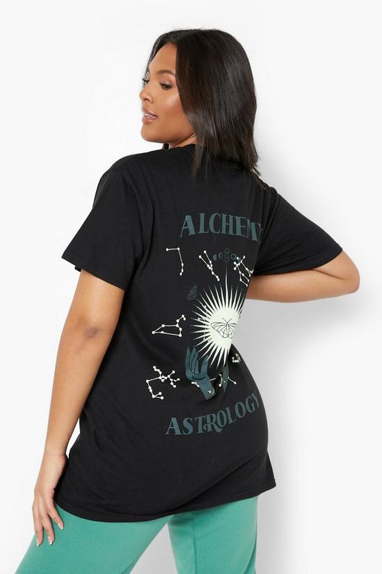 boohoo Plus Astrology Graphic Back Print T-shirt 4