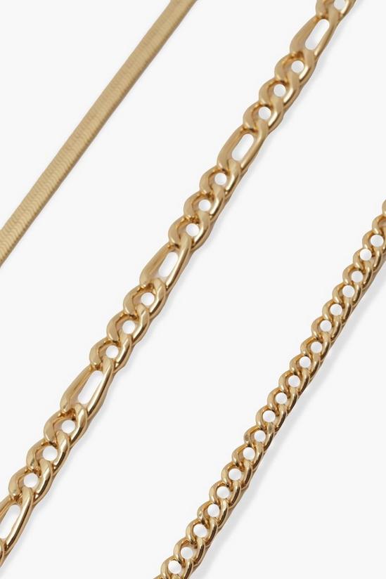 boohoo Plus 3 Pack Chain Anklet 2
