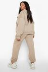 boohoo Plus Official Text Hooded Tracksuit thumbnail 2