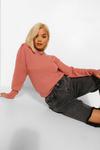 boohoo Petite Crew Neck Knitted Jumper thumbnail 4