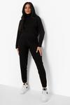 boohoo Petite Knitted Roll Neck Jumper & Jogger Co-Ord thumbnail 3