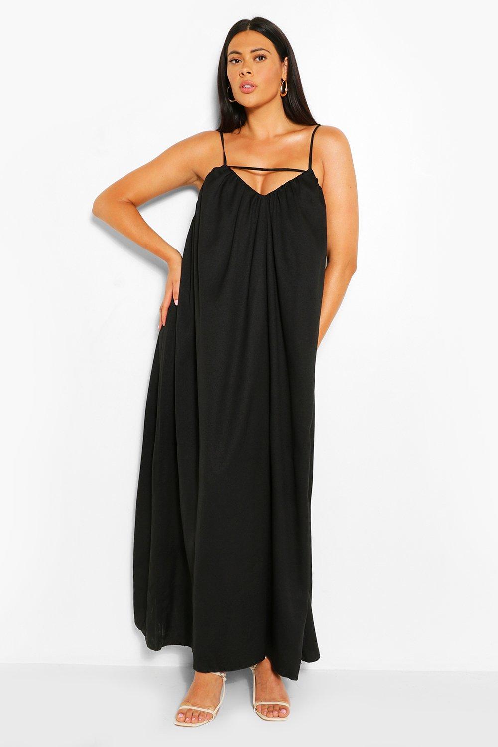 Plus Strappy Cut Out Maxi Dress