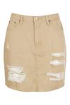 boohoo Plus Stone Washed Distressed Denim Skirt thumbnail 3