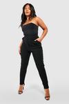 boohoo Plus Super Stretch Fitted Trousers thumbnail 3