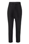boohoo Plus Ribbed High Waisted Tie Waist Tapered Trousers thumbnail 3