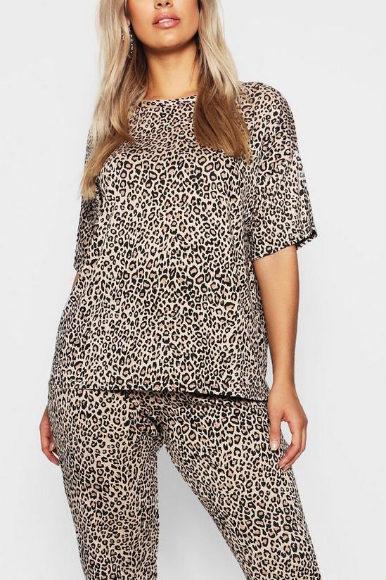 boohoo Plus Leopard Loungewear Set 4