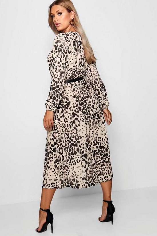 boohoo Plus Leopard Midi Dress 2