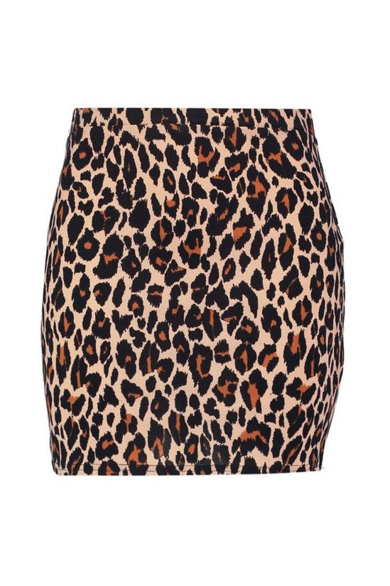 boohoo Plus Leopard Print Mini Skirt 3