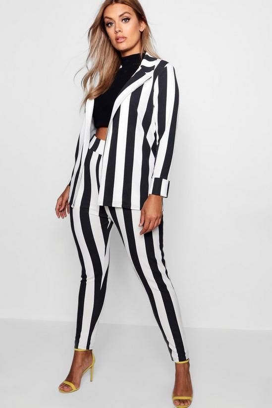 boohoo Plus Striped Trouser Suits 1
