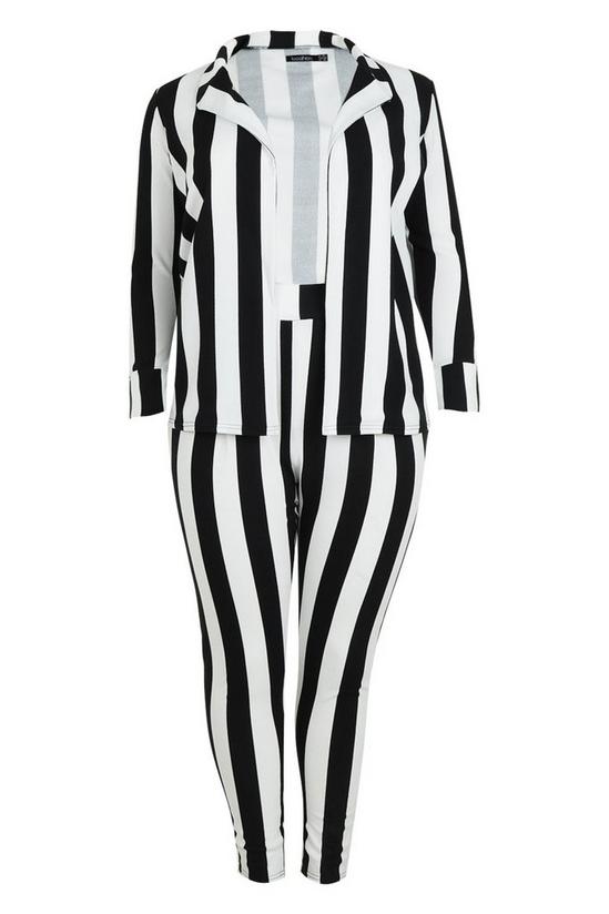 boohoo Plus Striped Trouser Suits 3
