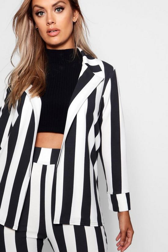 boohoo Plus Striped Trouser Suits 4