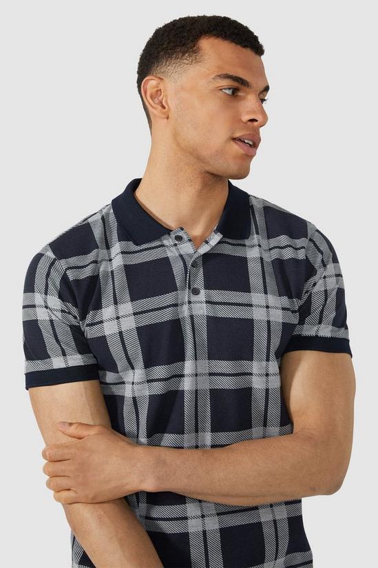 Red Herring Large Check Print Polo 2